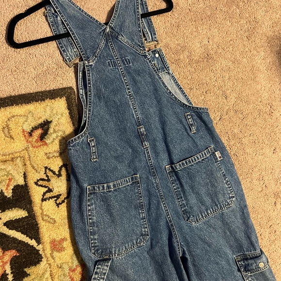 SOLD*** S SQZ Overalls Vintage Faded Denim Light Wash - Picture 8 of 9